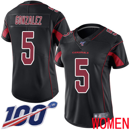 Arizona Cardinals Limited Black Women Zane Gonzalez Jersey NFL Football #5 100th Season Rush Vapor Untouchable